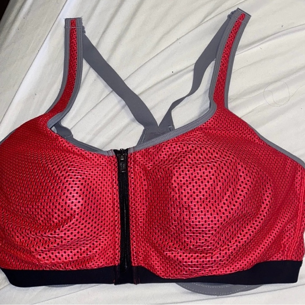 Victoria Secret sports bra, Red and Gray Women's Sports Bra